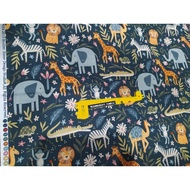 ANIMAL ZOO FABRIC COTTON