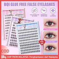 【Local】 【Free Tweezers & BUY 2 GET DISCOUNTS】BQI 100-120 Cluster False Eyelashes With Glue Self-Adhe