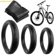 CODECOVEI Beach Bicycle Tube, 20x3.0 20x4.0 AV Valve Bike Inner Tube, Bicycle Accessories Black Tyre