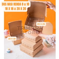 Kraft Rice Catering Box 20x20 18x18 Catering Box