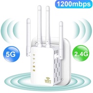 5 Ghz WIFI Extender Wireless Wi-Fi Booster Repeater 1200Mbps Network Amplifier 802.11ac Long Range Signal Wi/Fi Repetidor