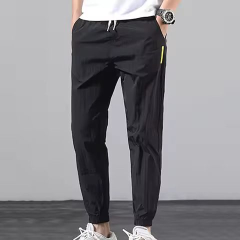 With Tied Pants Tracksuit Loose Trousers Size Men's Feet Fashionable Plus Men's pants 42x29 Mens Pan