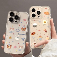 Cute JellyCat Bow Foods Animal Case For OPPO Reno 13F 12F 11F 11 12 13 Pro 5G A5 A3 Pro A3X 5G Shell