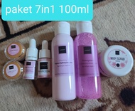 Scarlett Whitening 1 Paket Lengkap Glowing (Share In Jar 7 in 1 untuk Perawatan Tubuh dan Muka)