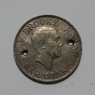 Koin Kuno Asing Malaysia 10 Cent 1934 Sarawak