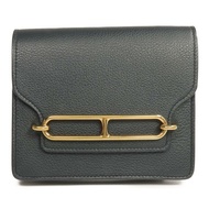 HERMES Evercolor皮革Roulis Slim錢包Vert Rousseau