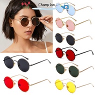CHAMPIONO Steampunk Sunglasses Fashion Eyewear Circle Glasses Circle Glasses