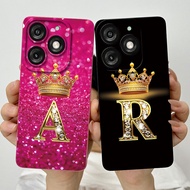 For Itel A50 A50C Fashion Initial Letter Couple Phone Case ItelA50 A50C A669L A667L Soft Silicone TP