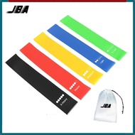 JBA Resistance Loop Band For Workout Set 5Pcs 130lbs With Strength Mark 600MM TPE Exercise Bands Fle