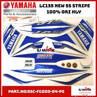 YAMAHA LC135 NEW V2/V3/V4/V5/V6 5S BODY COVER STICKER / STRIPE / GRAPHIC SET 100% ORIGINAL HLY 55C-F