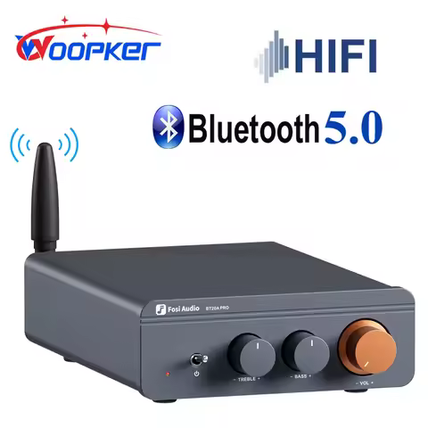 Woopker BT20A Pro TPA3255 Mini HiFi Audio Amplifier Bluetooth 5.0 Max Power 600W Home Audio Stereo 2
