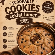Nituty Cookies Scoopable Cookies Chocolate Melted Can Packaging