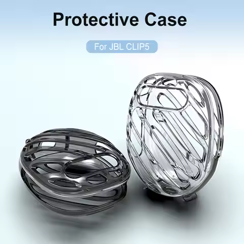 TPU Transparent Case Audio Protective Case Anti-Scratch Transparent Speaker Shell for JBL CLIP 5 Blu