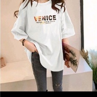 <Baby Ervin>M-5XL OversizeTshirtWomenUnisexTshirtOversizeWanitaPerempuanVenice (A21322)