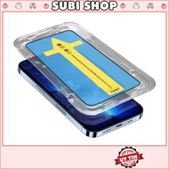 Super Transparent Iphone Tempered Glass with Self-Adhesive Frame x xr xsmax 11 12 13 14 15 16 17 pro