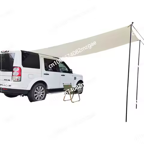 Car side canopy roof tent outdoor camping awning camping large rear side tent vinyl sun protection c