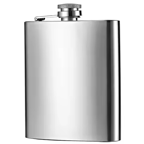 Hot Sale 4-12oz Stainless Steel Hip Flask with Funnel Pocket Hip Flask Alcohol Whiskey Hip Flask Scr