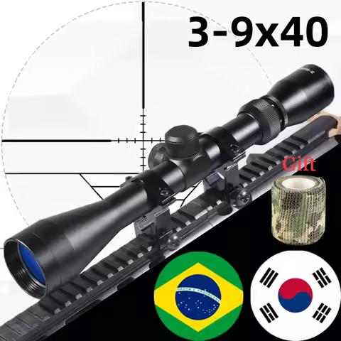 3-9X40 Hunting Tactical Crosshair Reticle Adjustable Zoom 25.4mm Tube Rifle Airsoft Accessoires Sigh
