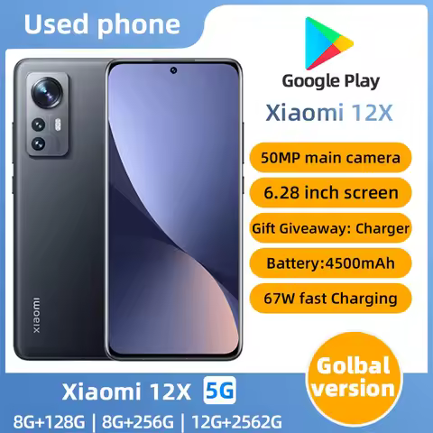 Xiaomi 12x Android 5G Unlocked 6.28 inch 12GB RAM 256GB ROM All Colours in Good Condition Original u