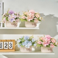 Ins 5 Head Hydrangea Flower Simulation Artificial Flower Tabletop Decor Wedding Supplies