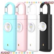 KUGIGI Emergency LED Torch Keyring, Panic Security ABS Personal Alarm Safety Keychain, 130dB Portabl