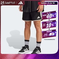 adidas ไลฟ์สไตล์ กางเกงขาสั้นผ้าตาข่าย STADIUM ผู้ชาย สีดำ JZ6858