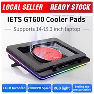 IETS GT600 Powerful Turbo-Fan RGB Laptop Cooling Pad gaming laptop cooling for 14-19.3 inch Laptop C