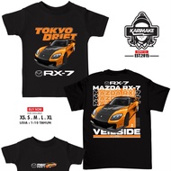 ✢Karimake MAZDA RX7 HAN TOKYO DRIFT MYS t shirt lelaki  Automotive MYS t shirt lelaki  Baju Lelaki T