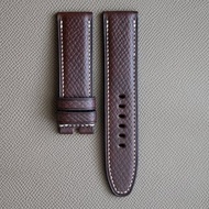 Horween 復古紋理皮革深棕色 Panerai 錶帶 (訂製款)