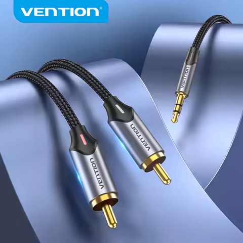 Vention 3.5mm to 2RCA RCA Cable Splitter RCA Jack 3.5 Cable RCA Audio Cable for Smartphone Amplifier
