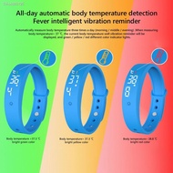 ﹊✉┅ Waterproof V9 Body Temperature Monitor Thermometers Smart Bracelet Sport Pedometer Watch Smartband Fitness Bluetooth Smart Band