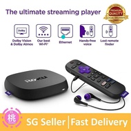 Roku Ultra4K/HDR/Dolby Vision Streaming Device and Roku Voice Remote Pro with Rechargeable Battery