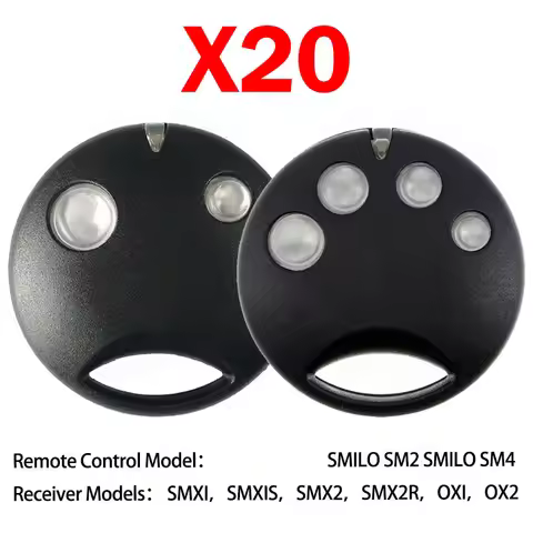 20PCS SMILO SM2 SM4 Garage Door / Gate Remote Control SMXI SMXIS SMX2 SMX2R OXI OX2 433.92MHz