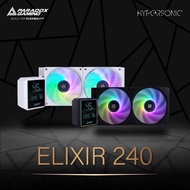 Paradox Gaming Elixir 240 ARGB AIO Liquid Cooler with LCD Display 240mm - Water Cooling for Intel & 