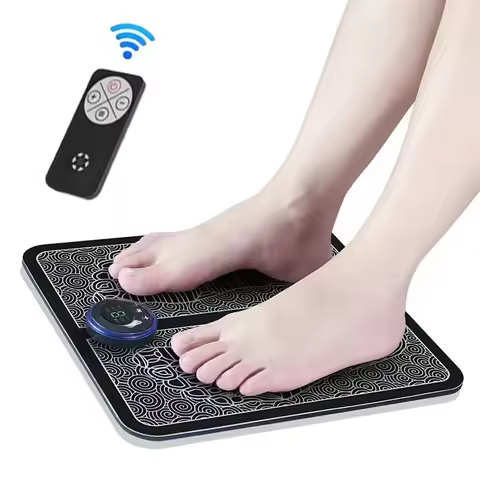 Electric EMS Foot Massager Pad Electrical Muscle Stimulation Foot Massager USB Charging Portable Fee