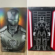 (一套賣) Marvel Iron Man 中動玩具 漫威鋼鐵奇俠 MK2 figure & 格納庫