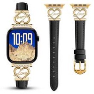 Fashionable Fitted Leather Watch Band For Apple Watch, 38mm 40mm 41mm 42mm 44mm 45mm 46mm 49mm, With