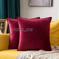 Suede sofa cushion cover 30x30 40x40 45x45 50x50 60x60 plain premium suede