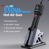 Occkic  FNIRSI SAG-55 AC 220V Handheld Portable Intelligent Hot Air Gun 550W High Power
