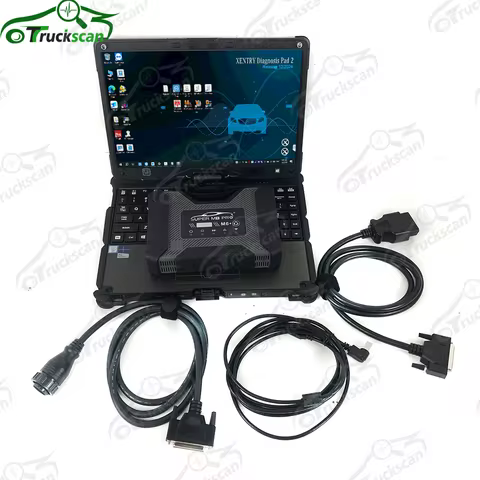 Lan Cable+SUPER MB PRO M6 Wireless Star Diagnosis Tool with Multiplexer and v110Laptop