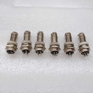 CB 2 3 4 5 6 8 Pin Mic Connector Socket Pin Iron GX16 16mm 1Set Male Female For Radio Rig