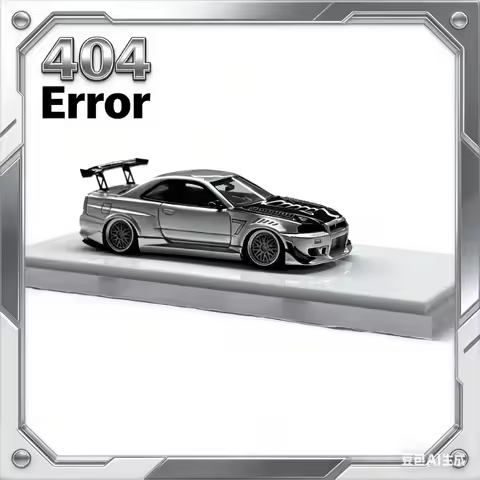 404 Error 1: 64 Nissan GTR R34 Modified Custom Edition Static Car Model Resin Automobile Model Simul