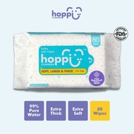 Hoppi Premium 99% Baby Water Wipes - 80 Wipes/Pack