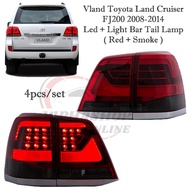 Vland Toyota Land Cruiser FJ200 2008 - 2014 Led Light Bar Tail Lamp