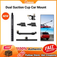 【Original New】Insta360 Dual/Triple Suction Cup Car Mount, for GO 3, ONE X3, ONE RS, ONrbE X2, rock-solid car mount+100cm caon fiber selfie stick