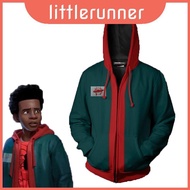Miles Morales Men Spiderman Into The Spiderverse Hoodie With Elegant Long Sleeves And Versatile Spri