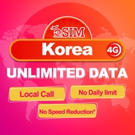 [eSIM] Korea 5-30 Days Unlimited Data +Call eSIM (No daily limit)