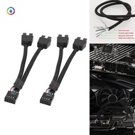 Computer Motherboard USB Extension Cable 9 Pin 1 Female to 2 Male Y Splitter Audio HD Extension Cabl