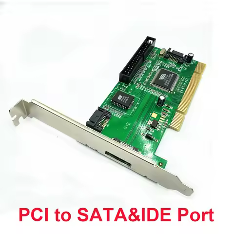 VIA6421 PCI to SATA PATA Hard Disk Converter Adapter PCI to IDE Extend Card for Desktop PC RAID Dual