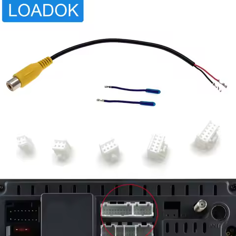 Car 4 6 8 10 12 Pin DIY Universal RCA 4G AUX Camera Video Input Cable Adapter Wiring Connector Andro